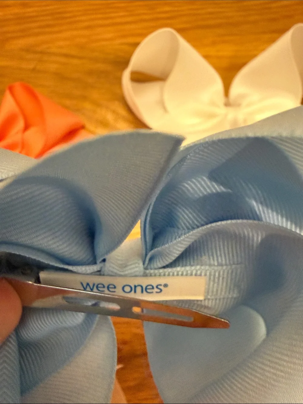 Wee Ones Hair Bow Set in Red, Blue, Pink, Peach, White, Light Blue